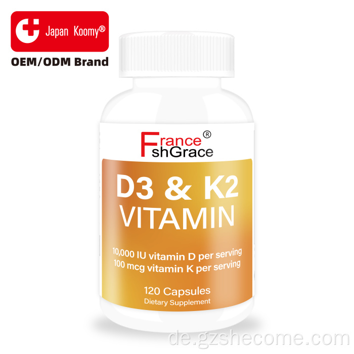 Shecome Vitamina D3 K2 120 KapselnFördern Sie die Verdauung